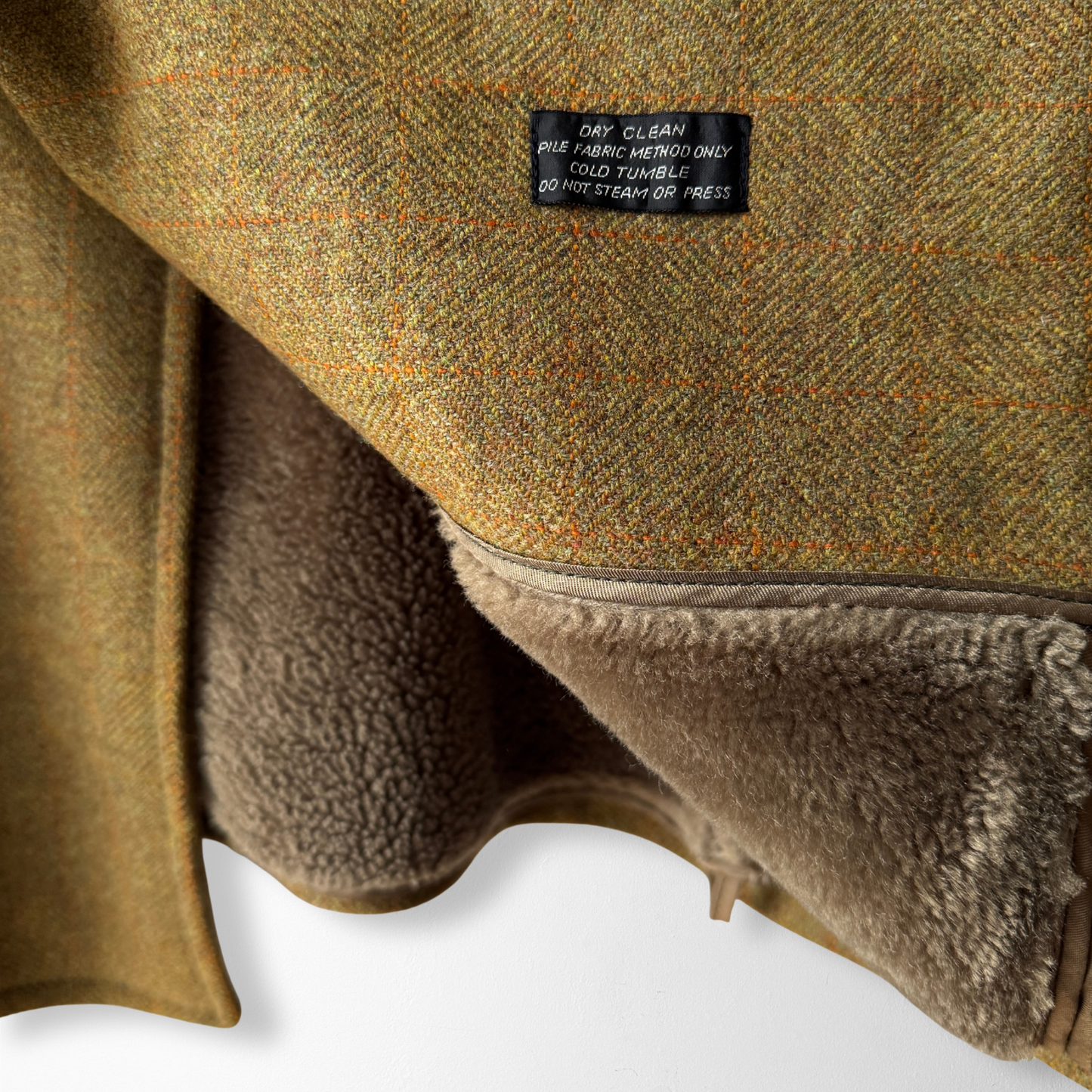 1960s Mustard Brown Double Breasted Wool Coat