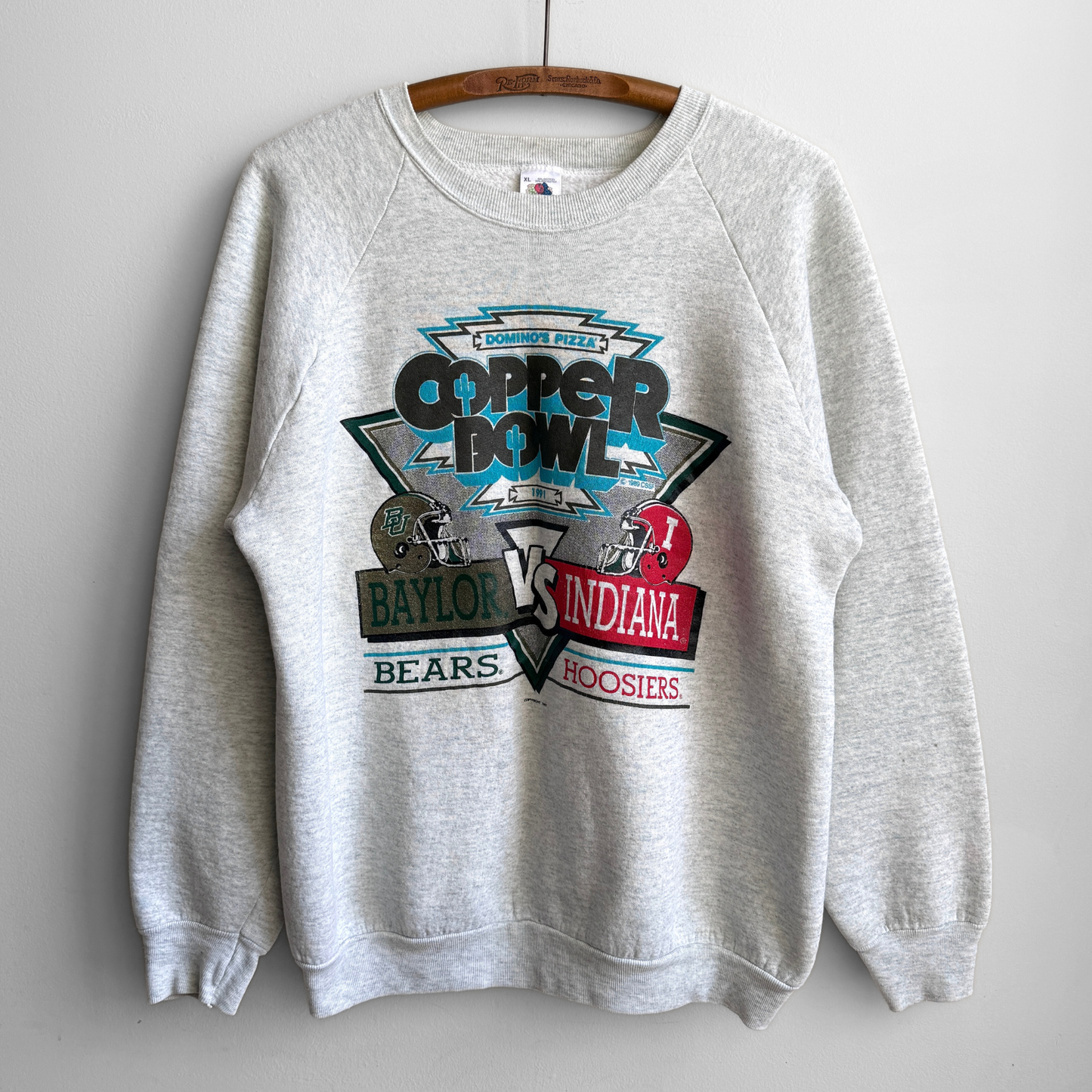 1991 Indiana Hoosiers Baylor Bears Copper Bowl Sweatshirt