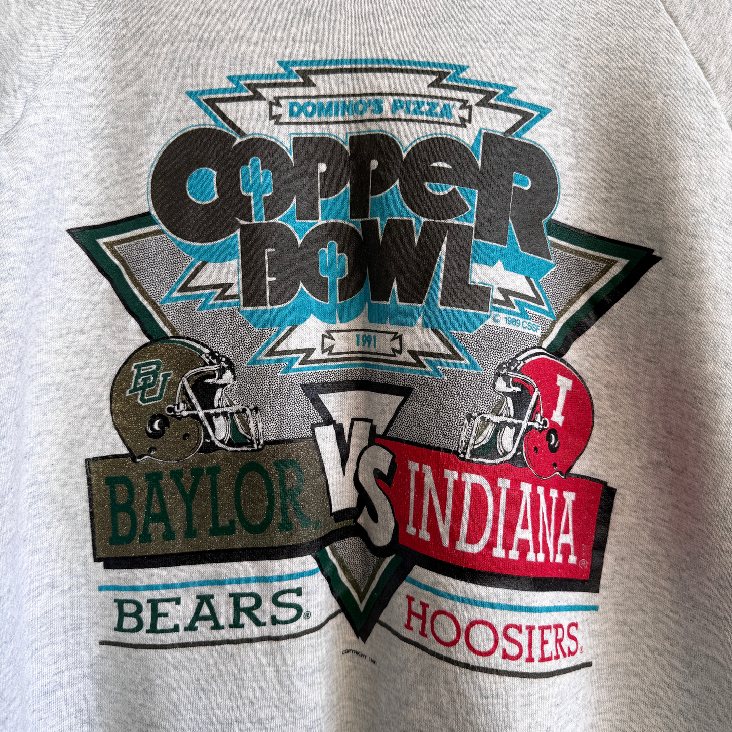1991 Indiana Hoosiers Baylor Bears Copper Bowl Sweatshirt