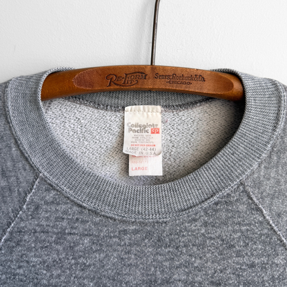 1980s Illinois Benedictine College Grey Raglan Sweatshirt