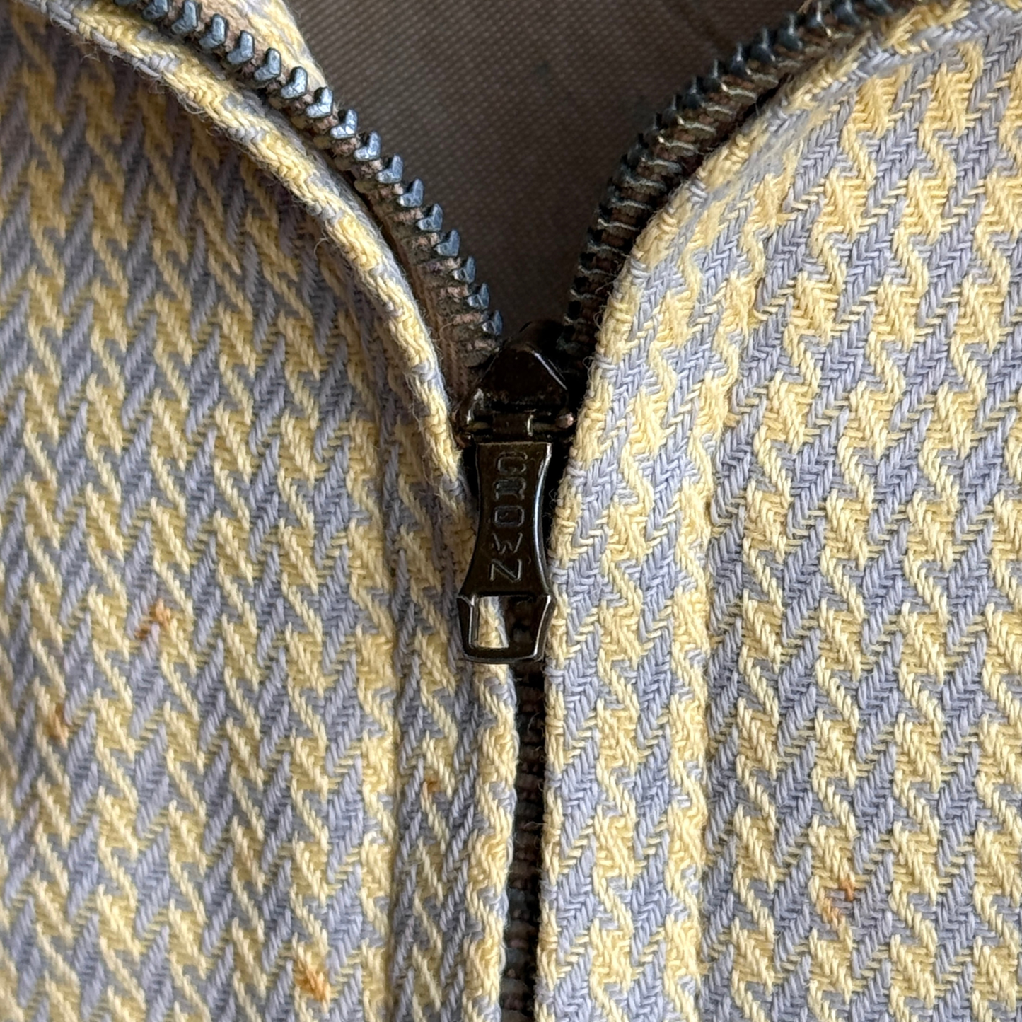 1950s Light Purple & Yellow Gabardine Jacket