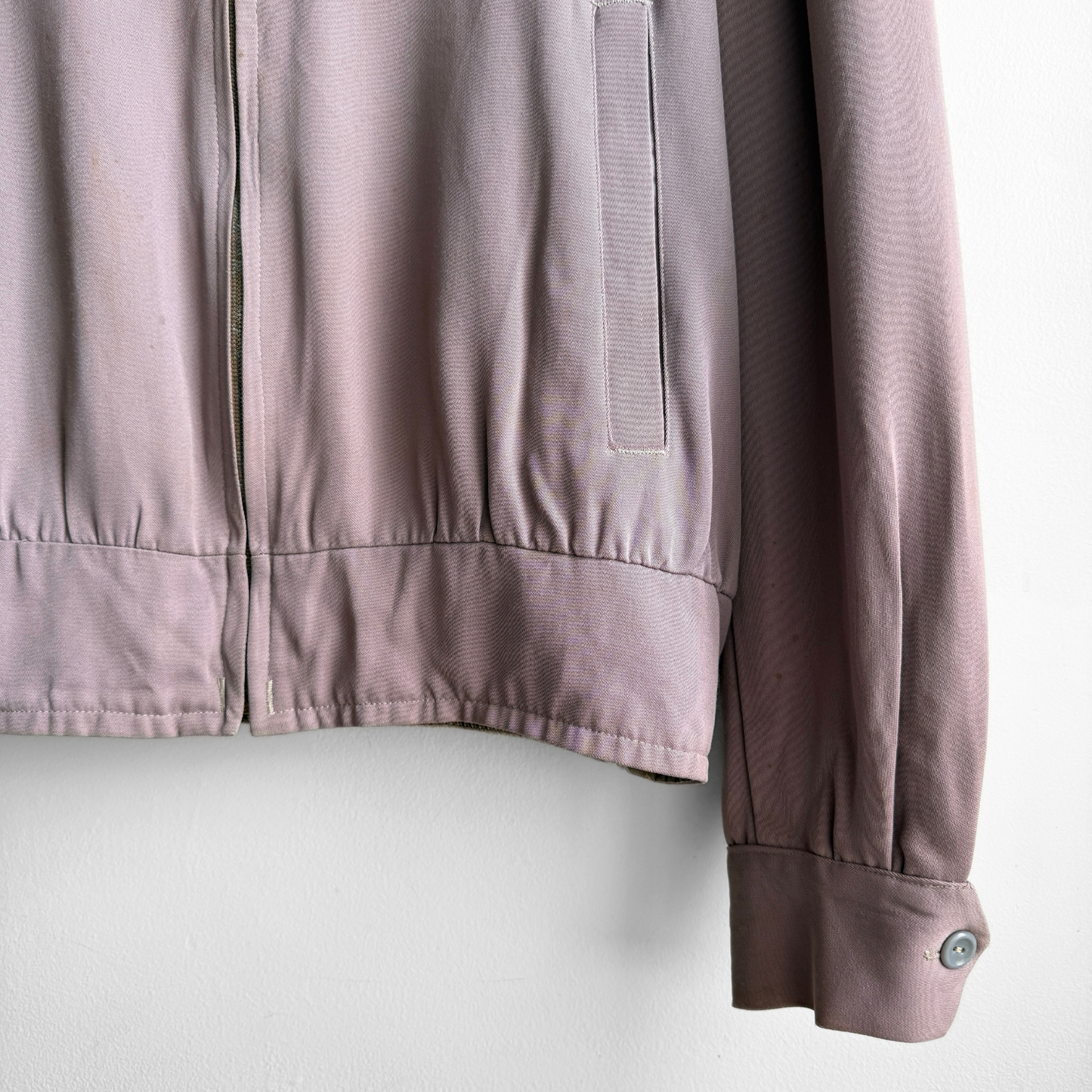 1950s Light Purple & Yellow Gabardine Jacket