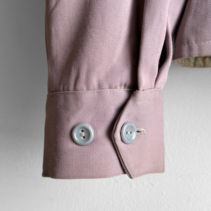 1950s Light Purple & Yellow Gabardine Jacket