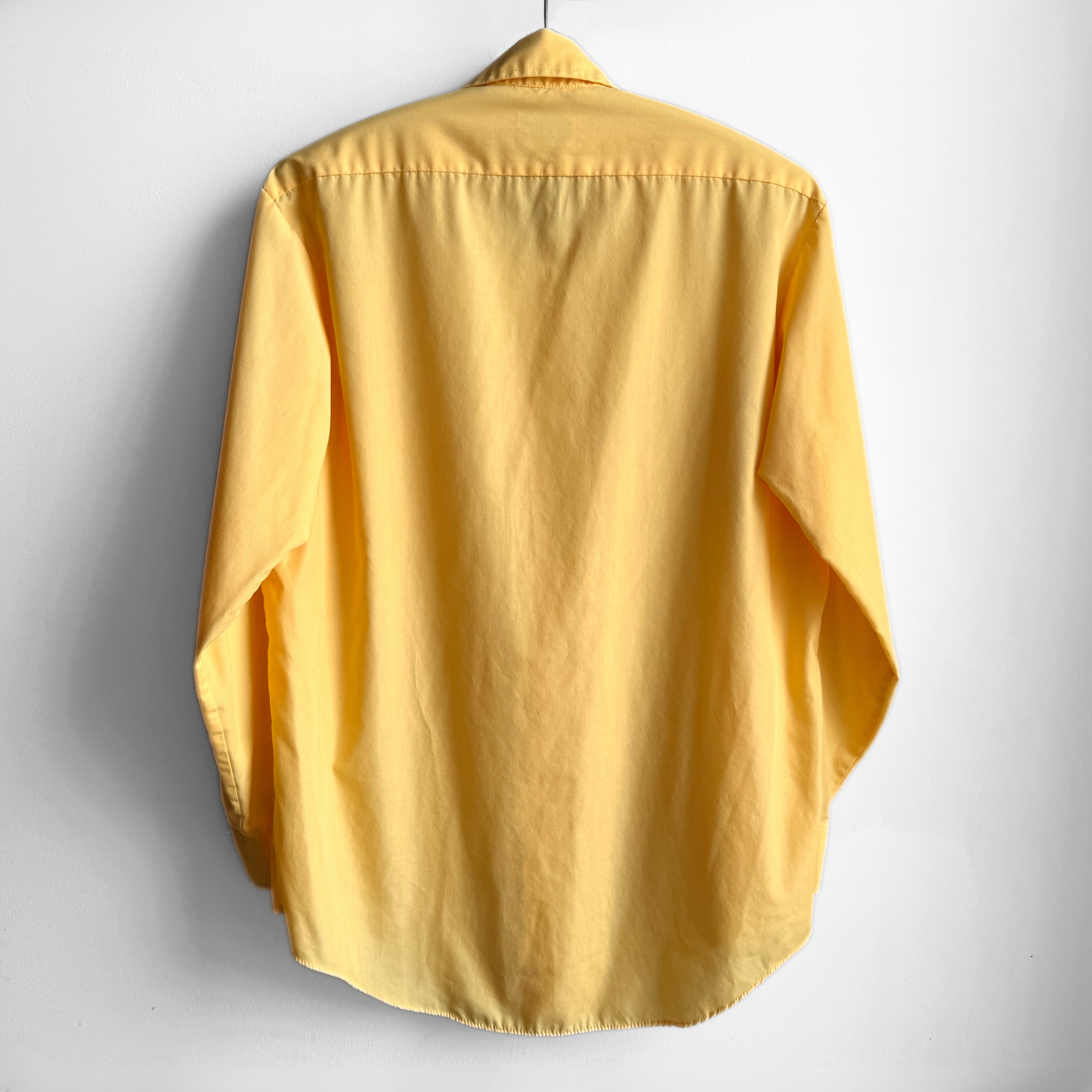 1970s Bright Yellow Dress Shirt