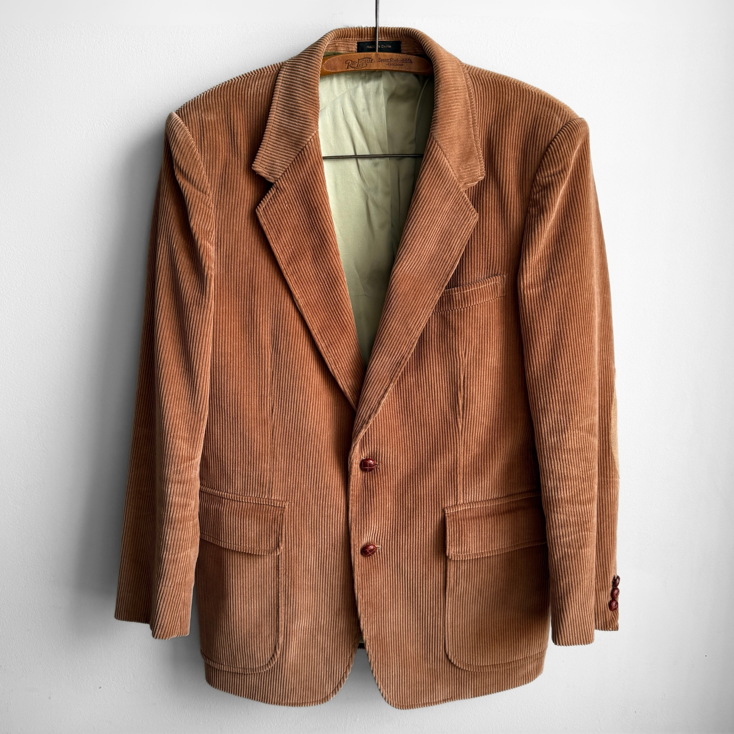 1970s Light Brown Corduroy Blazer Jacket