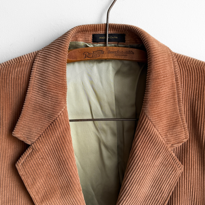 1970s Light Brown Corduroy Blazer Jacket