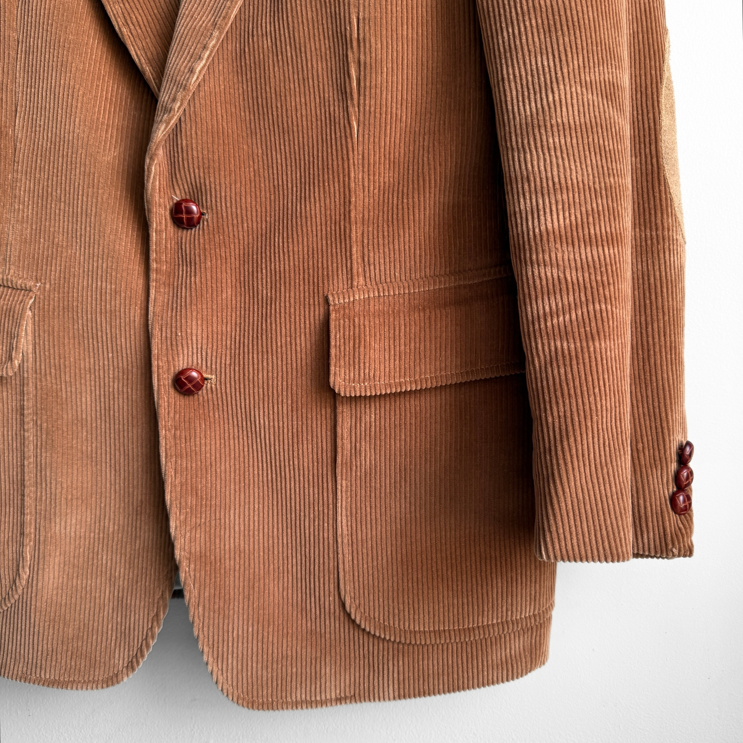 1970s Light Brown Corduroy Blazer Jacket