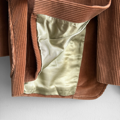 1970s Light Brown Corduroy Blazer Jacket