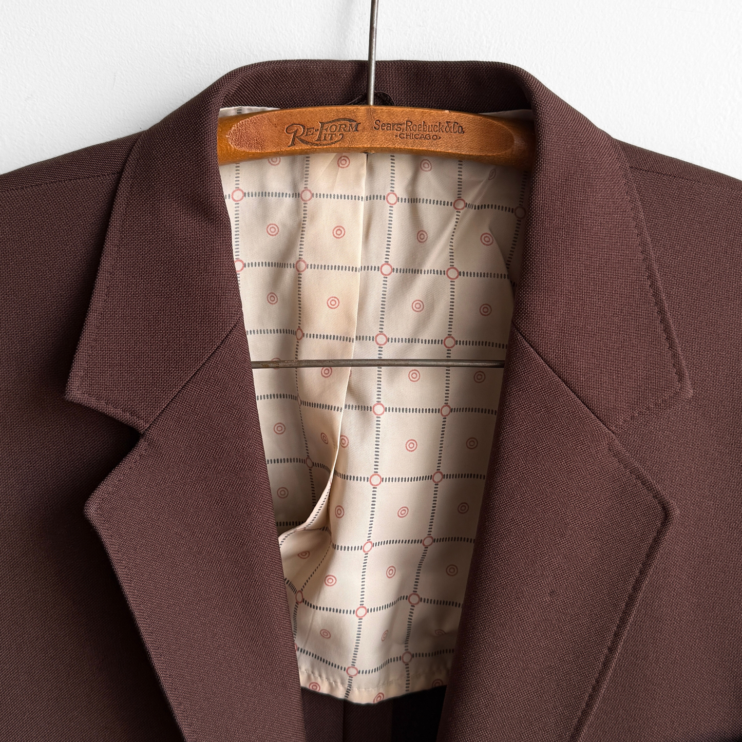 1960s Dark Brown Perma-Prest Blazer Jacket