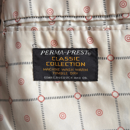1960s Dark Brown Perma-Prest Blazer Jacket