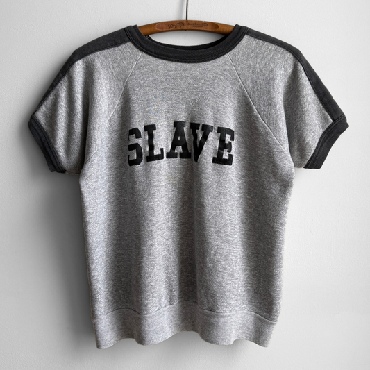 1970s Slave Political Protest Short Sleeve Sweatshirt