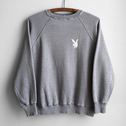 1970s Playboy Grey Raglan Sweatshirt