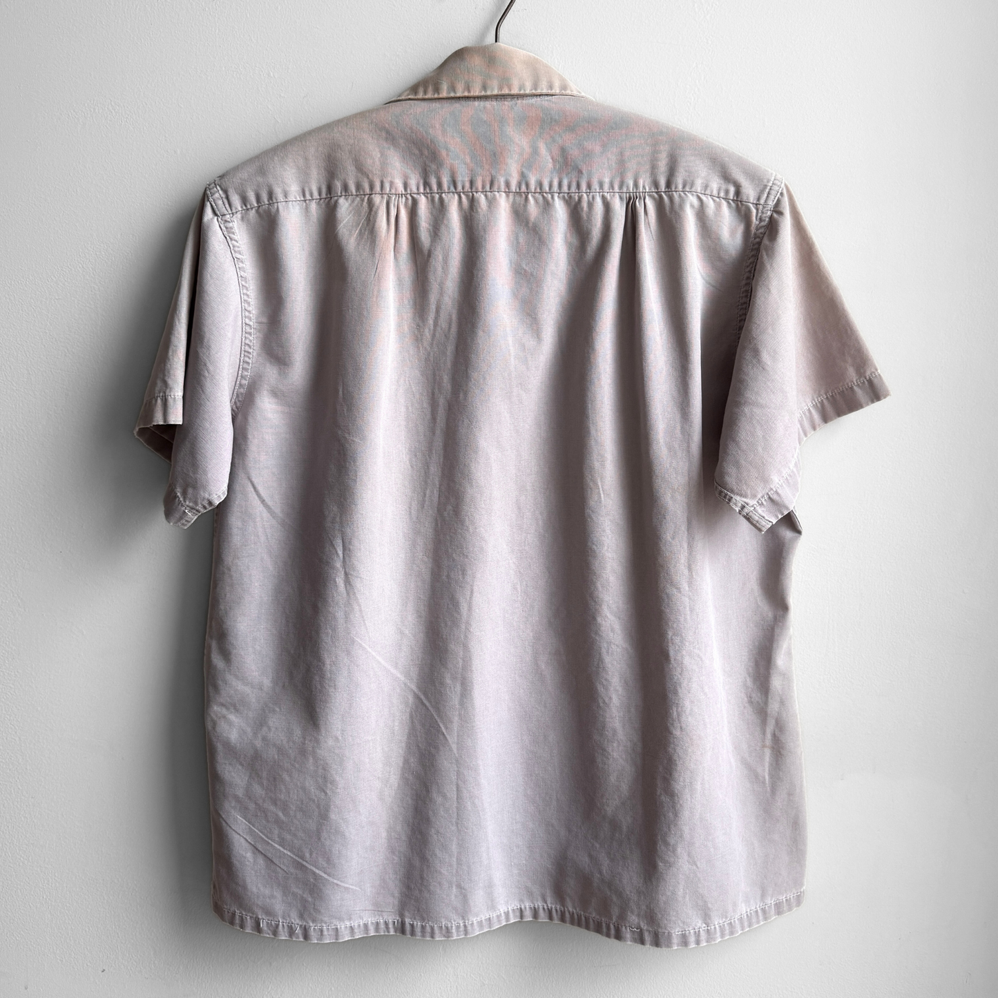 1950s Hercules Grey Loop Collar Work Shirt