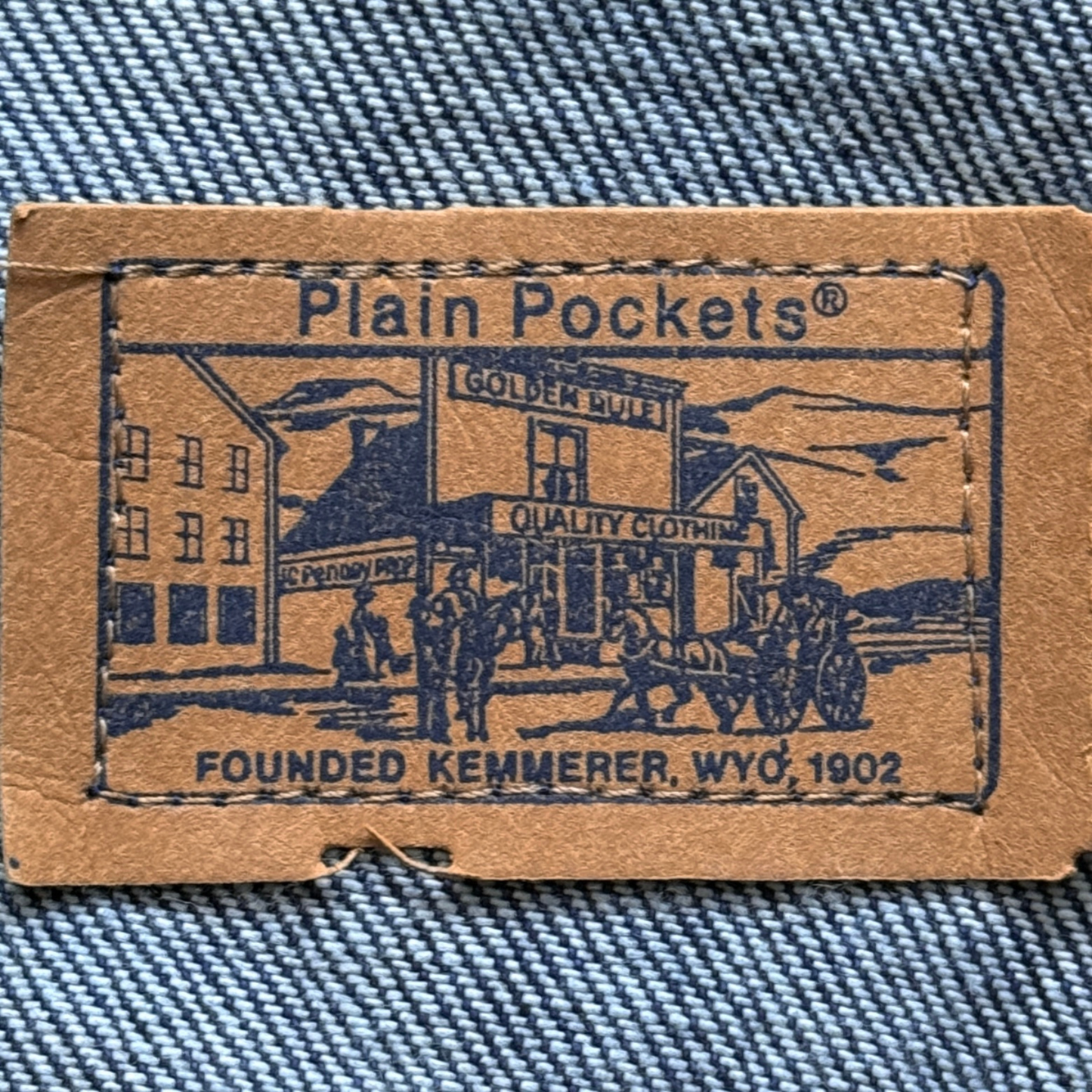 1980s Plain Pockets Blue Denim Trucker Jacket