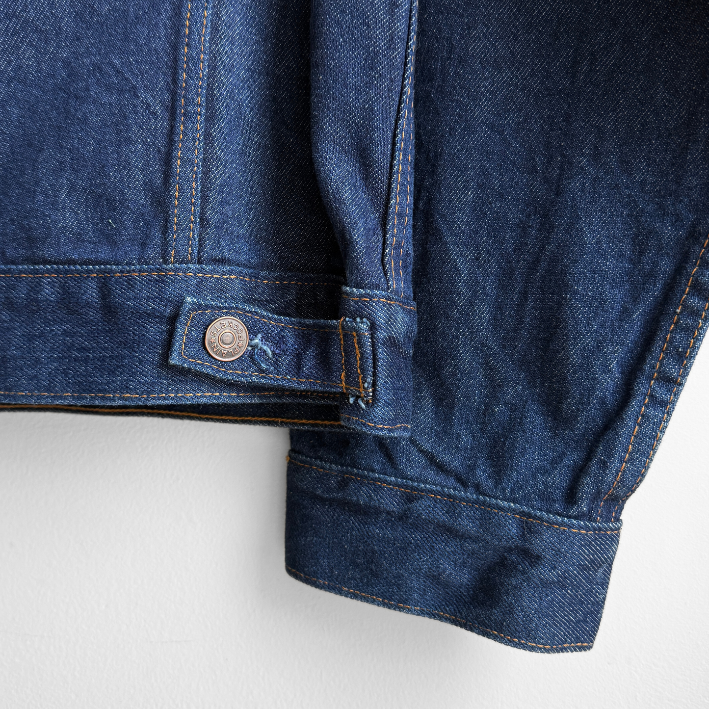 1980s Plain Pockets Blue Denim Trucker Jacket