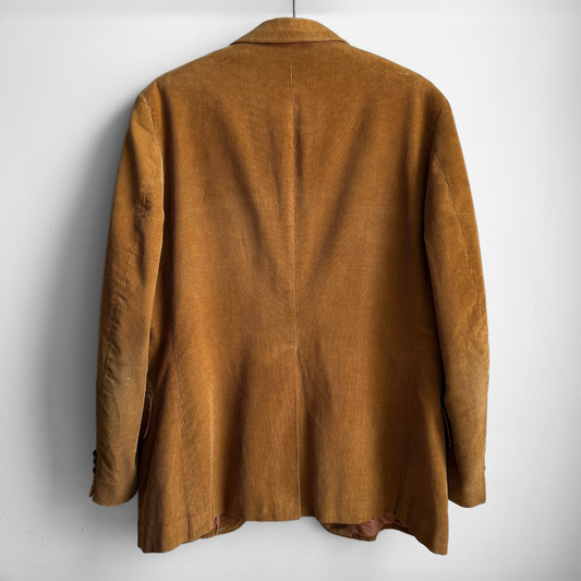 1960s Wheat Brown Corduroy Blazer Jacket