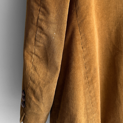 1960s Wheat Brown Corduroy Blazer Jacket