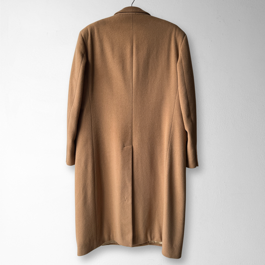 1960s Tan Cashmere Wool Overcoat