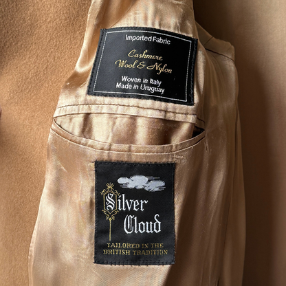 1960s Tan Cashmere Wool Overcoat