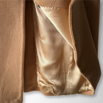 1960s Tan Cashmere Wool Overcoat