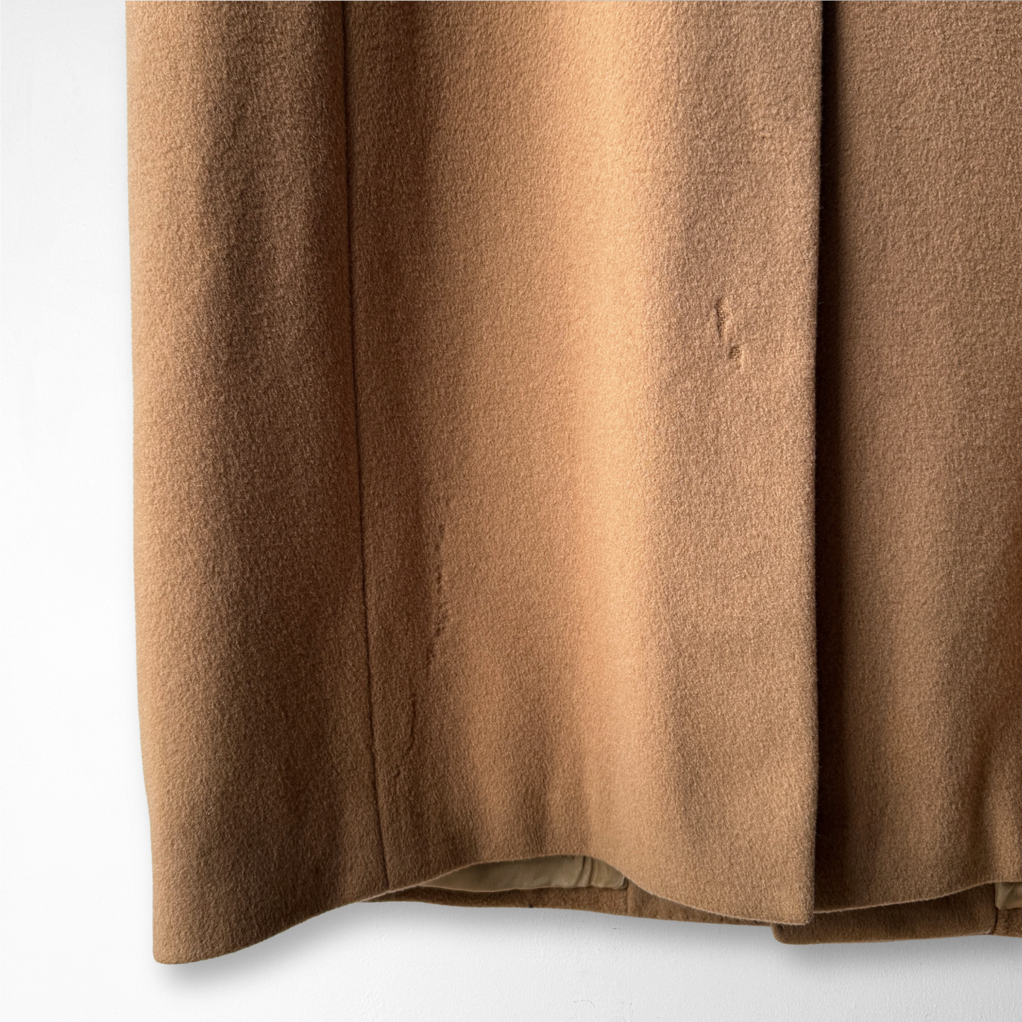 1960s Tan Cashmere Wool Overcoat