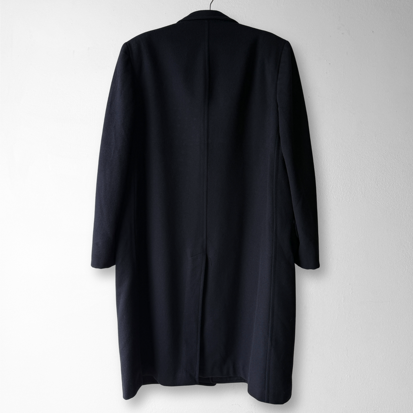 1960s Navy Blue Wool Overcoat