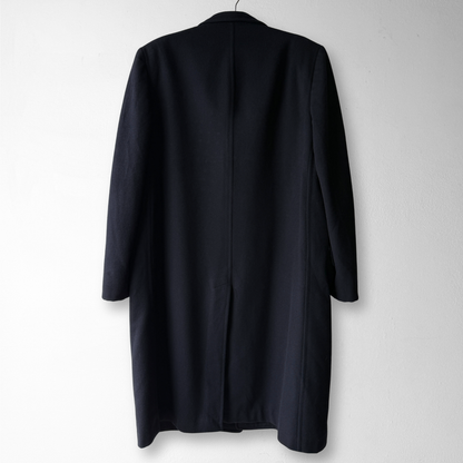 1960s Navy Blue Wool Overcoat