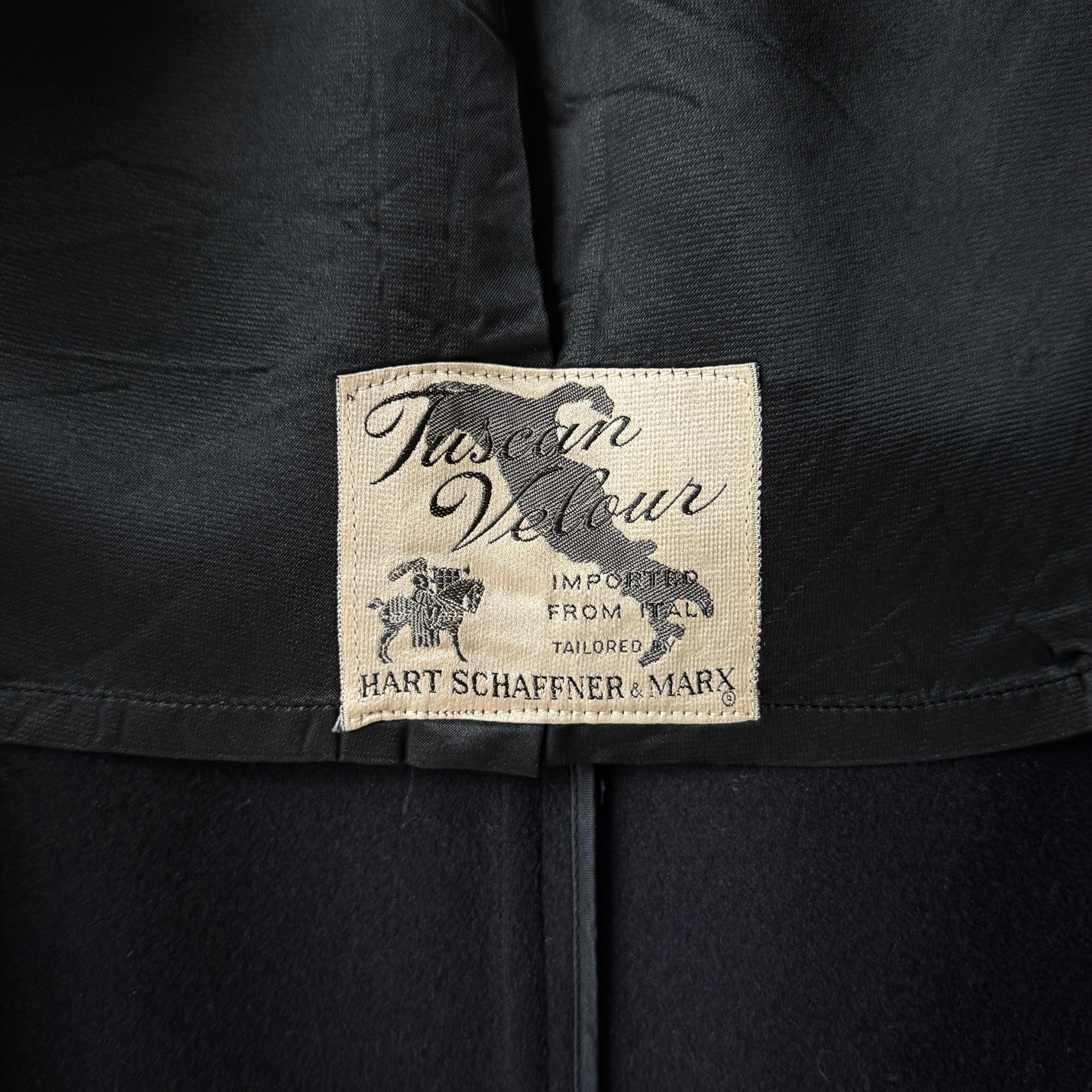 1960s Navy Blue Wool Overcoat