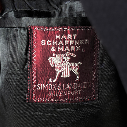 1960s Navy Blue Wool Overcoat