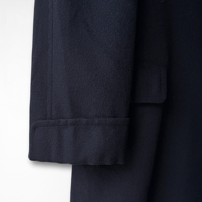 1960s Navy Blue Wool Overcoat