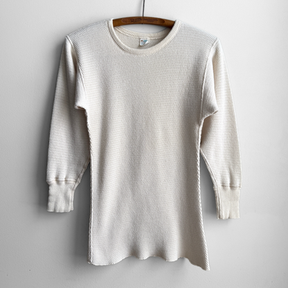 1970s Waffle Knit Thermal Long Sleeve