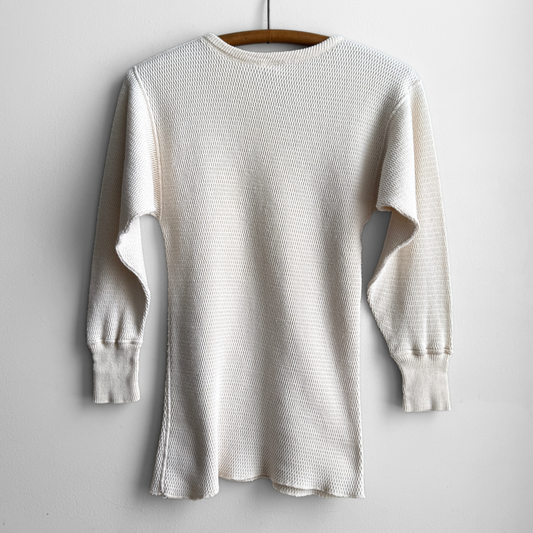 1970s Waffle Knit Thermal Long Sleeve