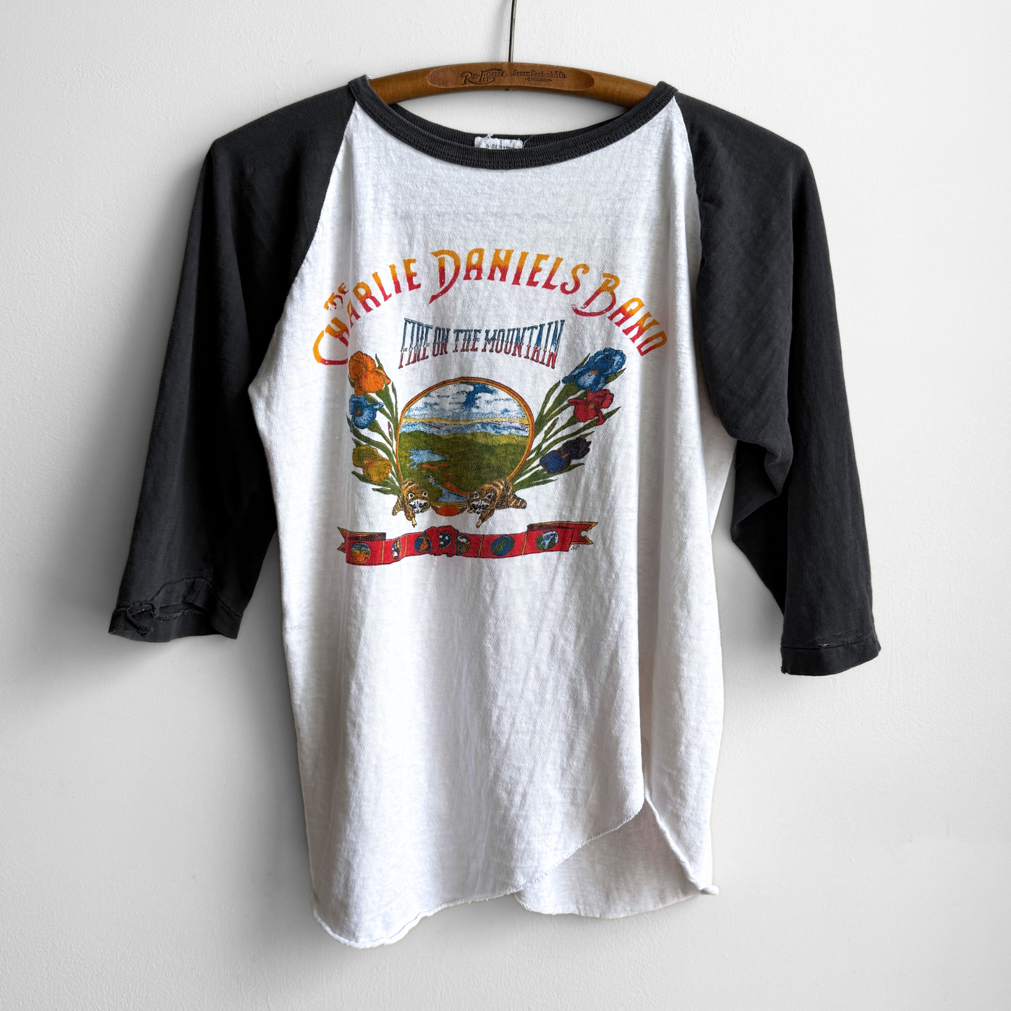 1974 The Charlie Daniels Band Raglan Tour Tee