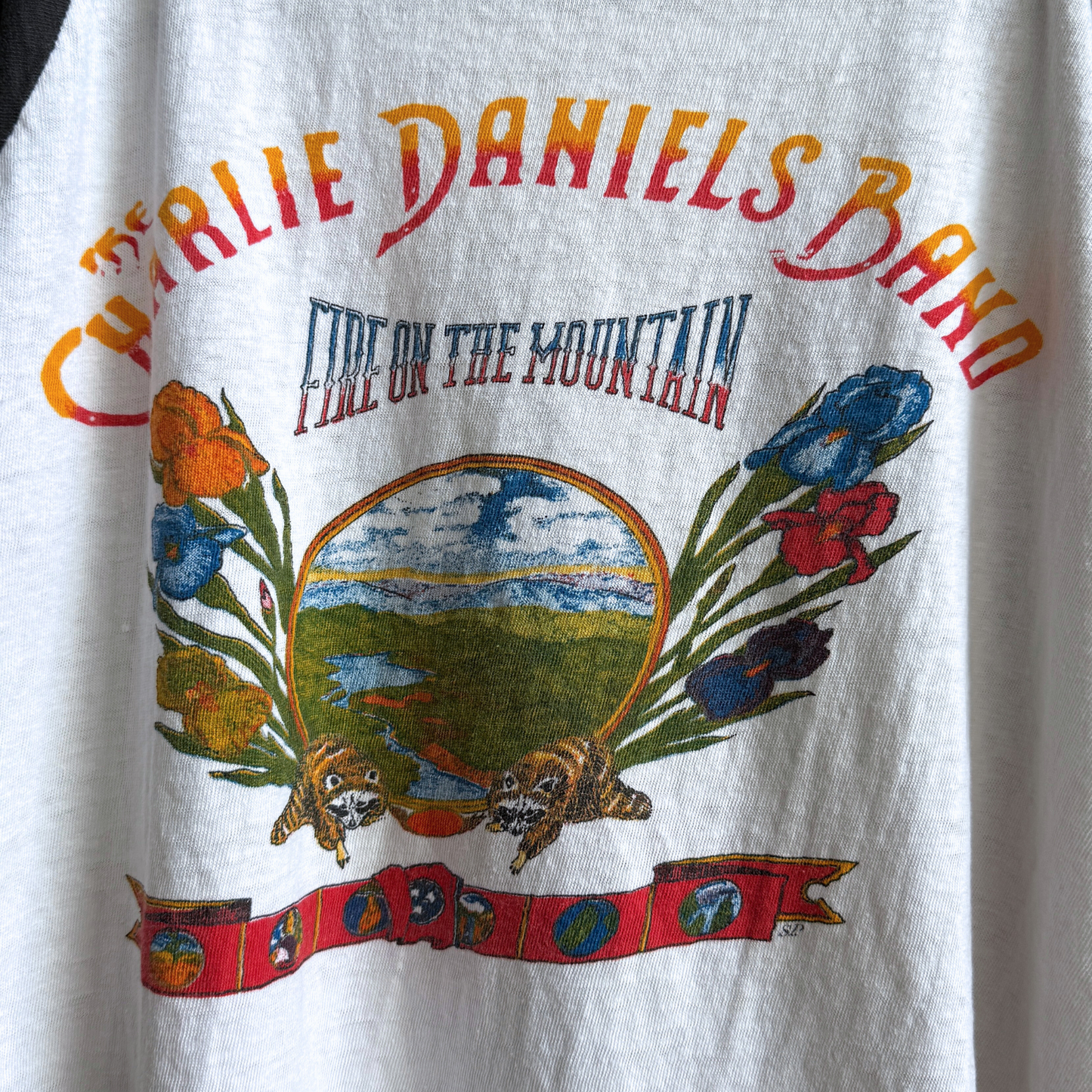 1974 The Charlie Daniels Band Raglan Tour Tee