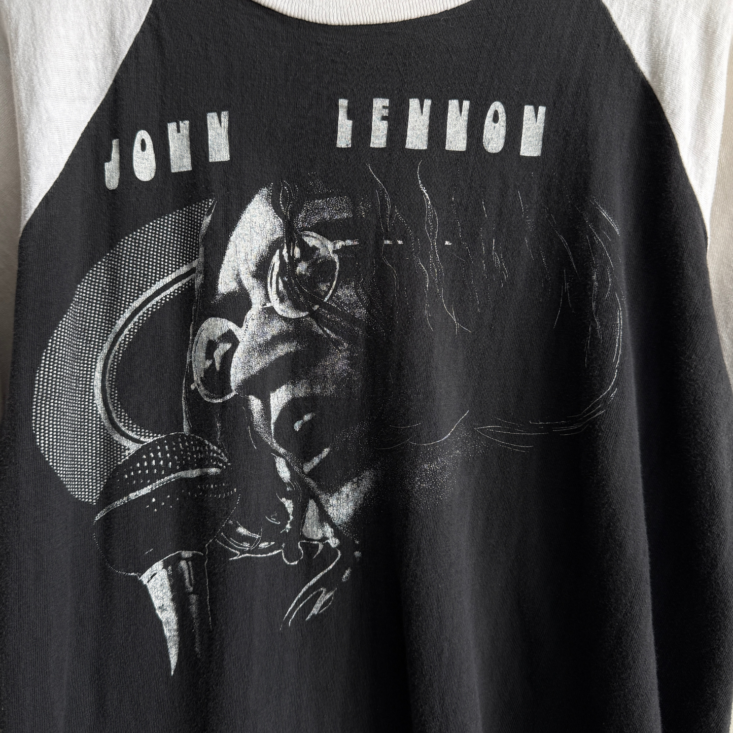 1980s John Lennon Memorial Raglan Tee
