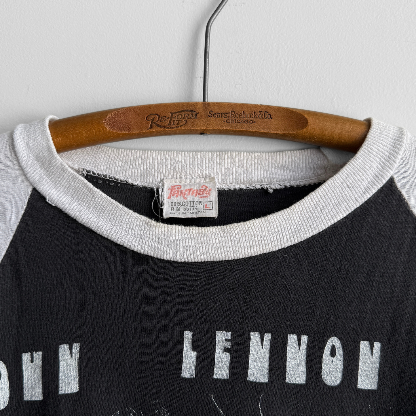 1980s John Lennon Memorial Raglan Tee