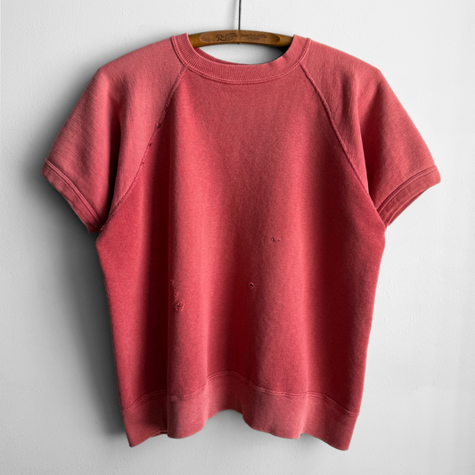 1960s Red Sun Faded Short Sleeve Sweatshirt