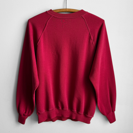 1970s Dark Red Raglan Sweatshirt