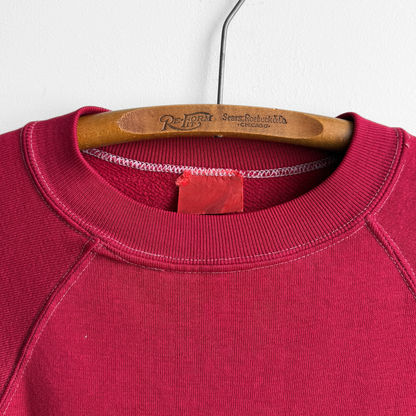 1970s Dark Red Raglan Sweatshirt