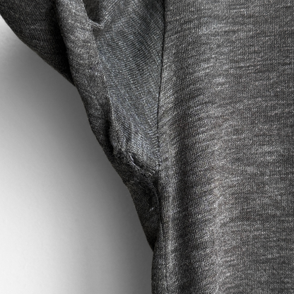 1960s Dark Grey Long Sleeve Polo Shirt