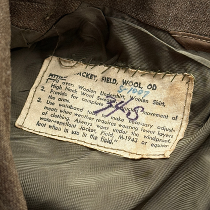 1940s U.S. Army IKE OD Wool Field Jacket