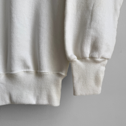 1980s White Raglan Sweatshirt