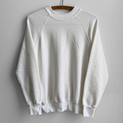 1980s White Raglan Sweatshirt