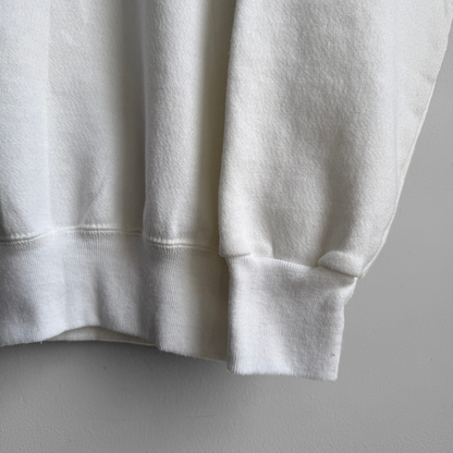 1980s White Raglan Sweatshirt