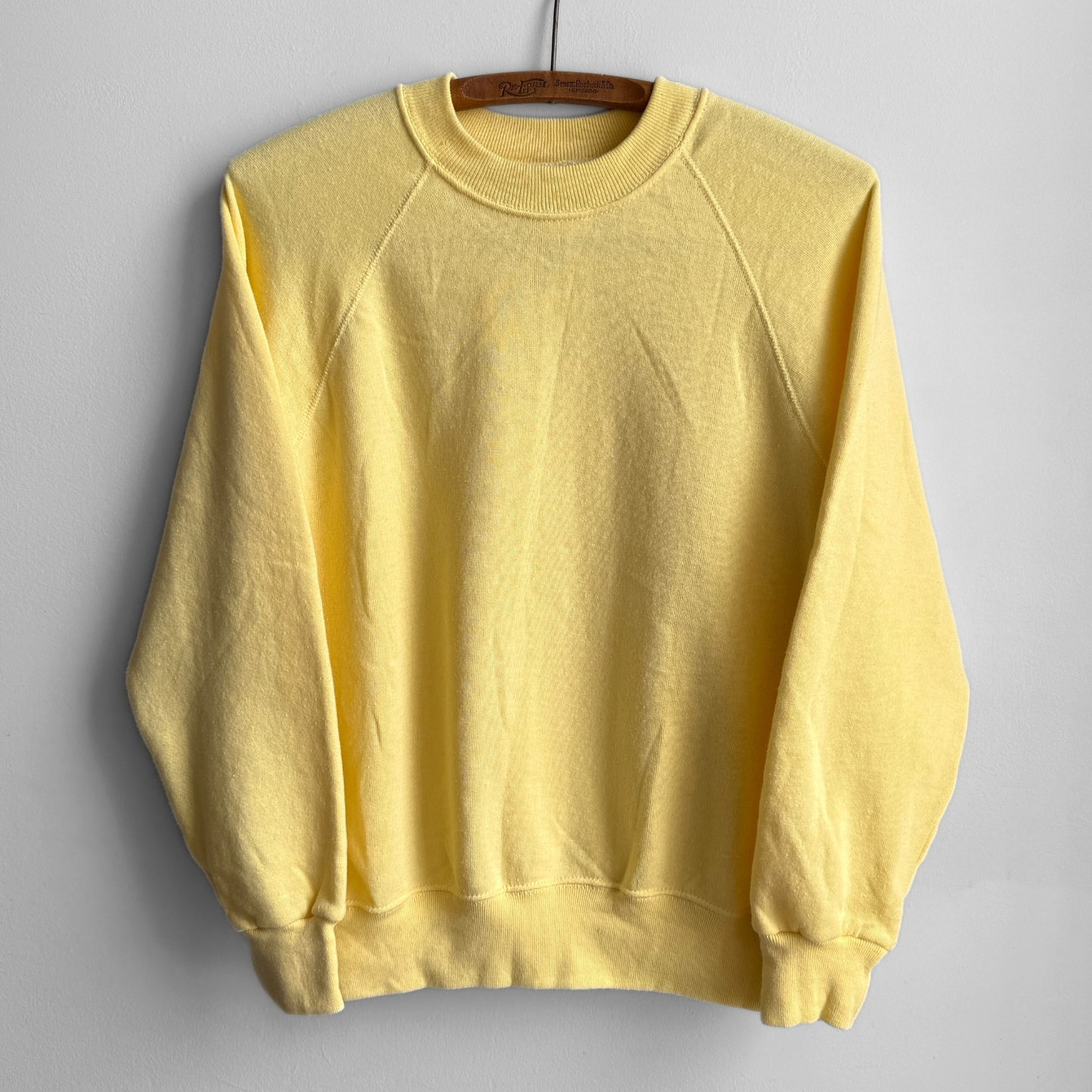 1980s Yellow Raglan Sweatshirt
