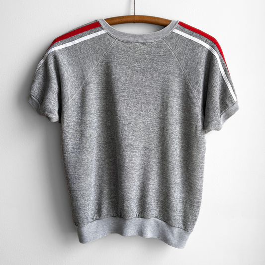 1980s Nike Grey Short Sleeve Sweatshirt