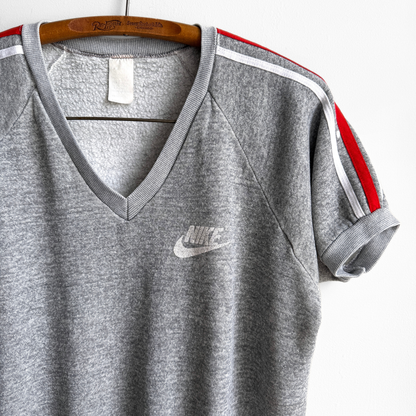 1980s Nike Grey Short Sleeve Sweatshirt