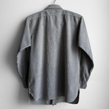 1930s Grey Checkered Cotton Work Shirt