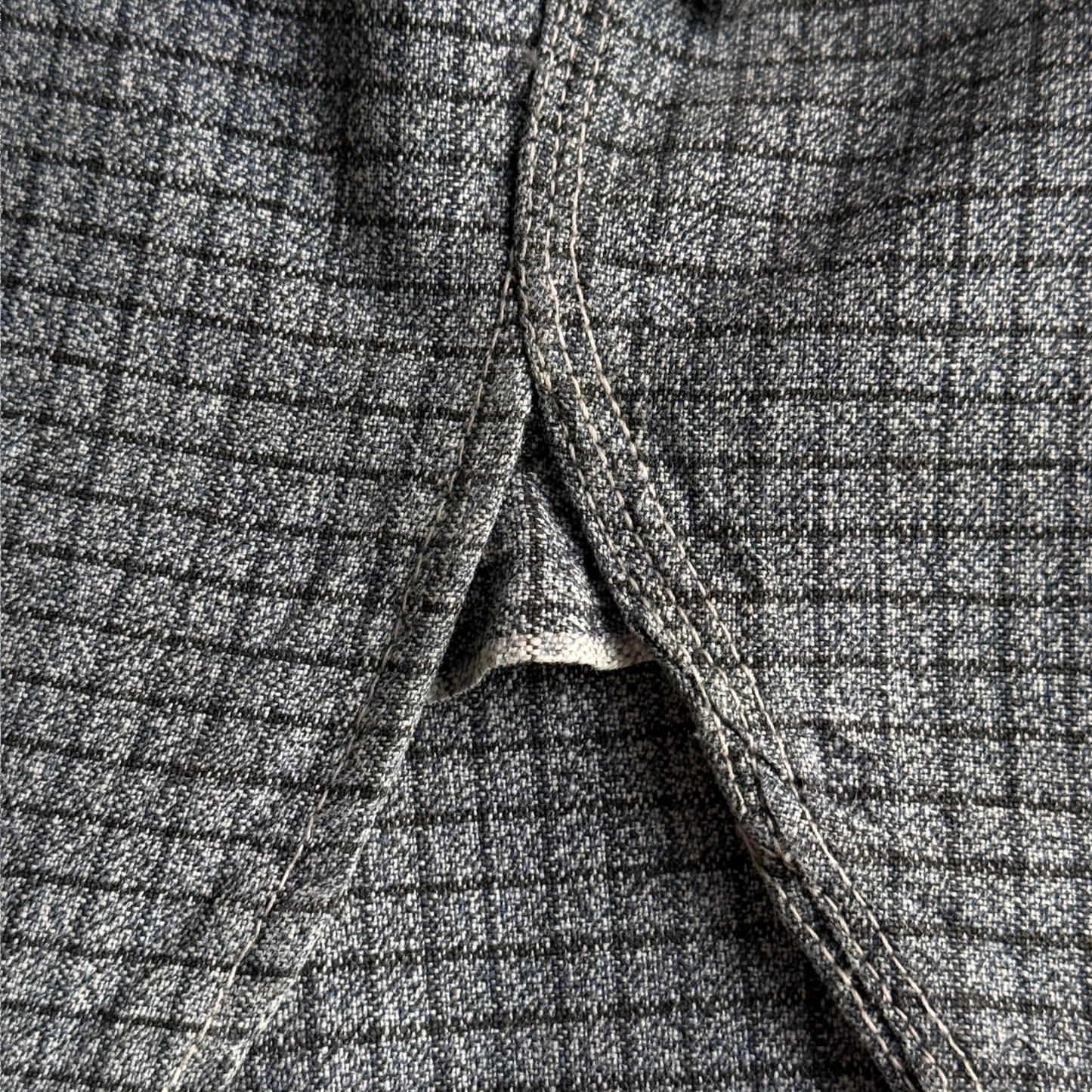 1930s Grey Checkered Cotton Work Shirt