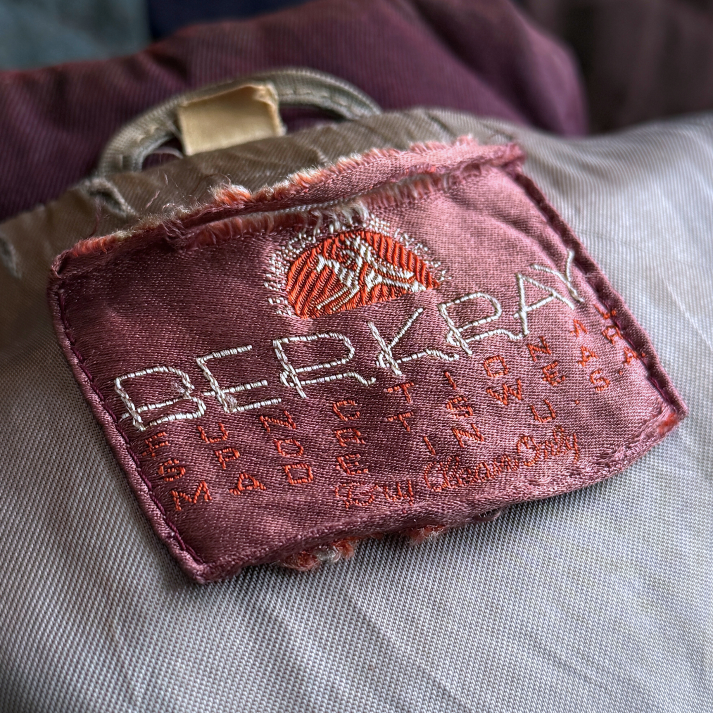 1950s Sun Faded Purple Gabardine Windbreaker Jacket